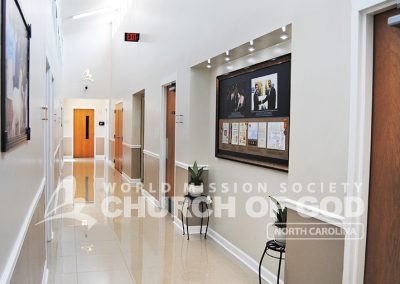 world mission society church of god in charlotte, wmscog in north carolina, hallway