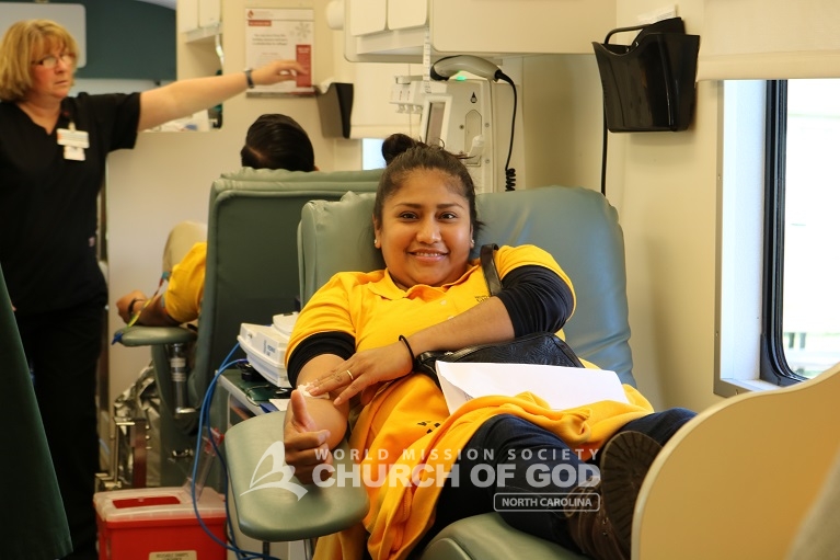 World Mission Society Church of God, wmscog, blood drive, donor, volunteer, community service, blood center, save lives, Charlotte, NC, North Carolina, worldwide, Passover